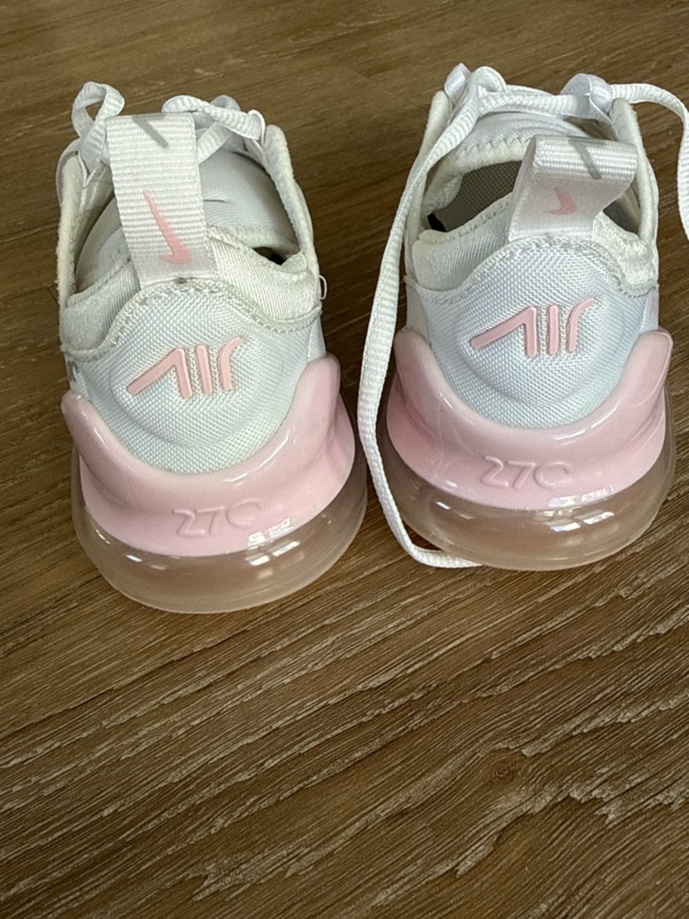 Nike White & Light Pink Air Max 270 Toddlers' Sneakers - Picture 5 of 6